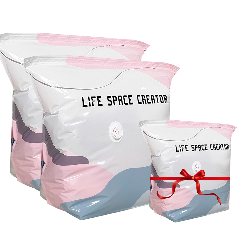 Thickened Stereoscopic No-Pump Vacuum Compression Bag