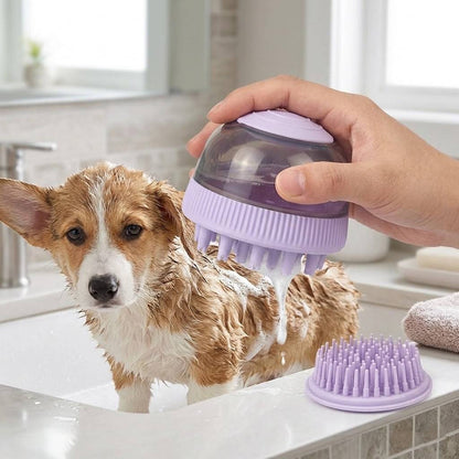 2-in-1 Pet Bath &amp; Massage Brush