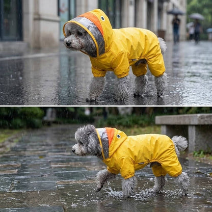 Yellow Duck Pet Raincoat