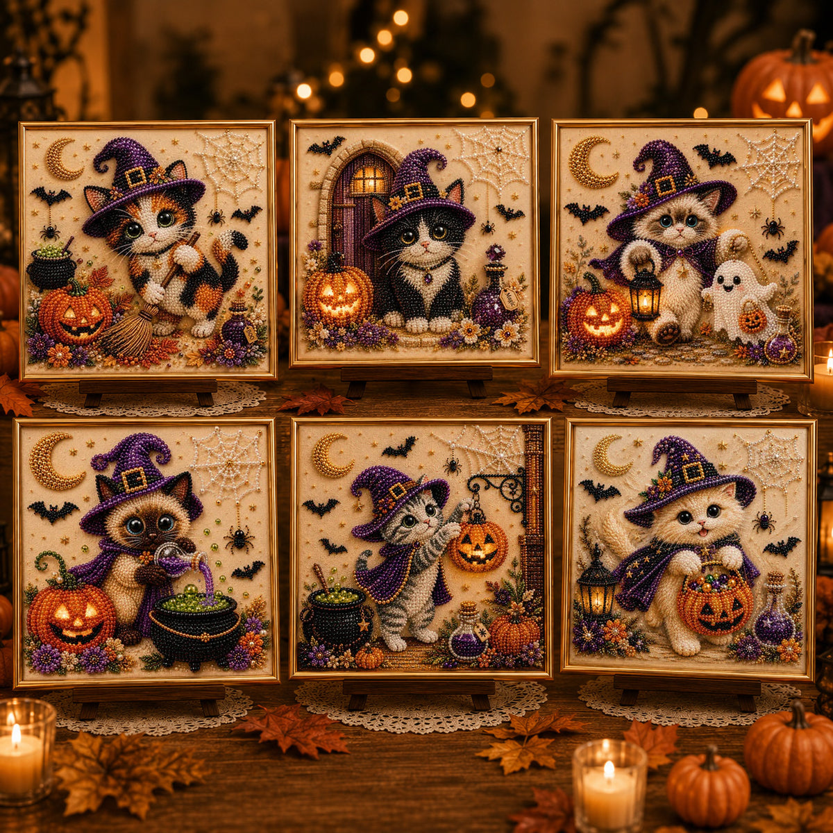 🔥Last Day 49% OFF - 🐈‍⬛🎃DIY Halloween Cat Pearl Bead Painting Kit(📦Buy 2 Get Free Shipping)