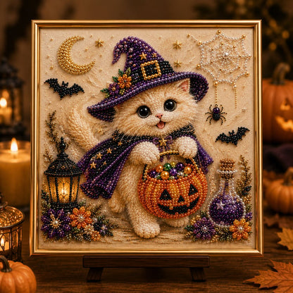 🔥Last Day 49% OFF - 🐈‍⬛🎃DIY Halloween Cat Pearl Bead Painting Kit(📦Buy 2 Get Free Shipping)