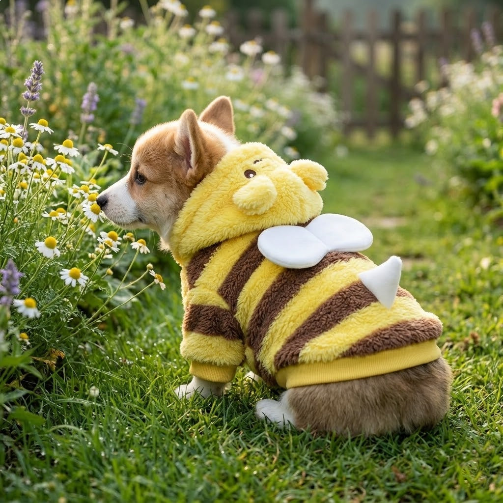 Pet Little Bee Winter Hoodie
