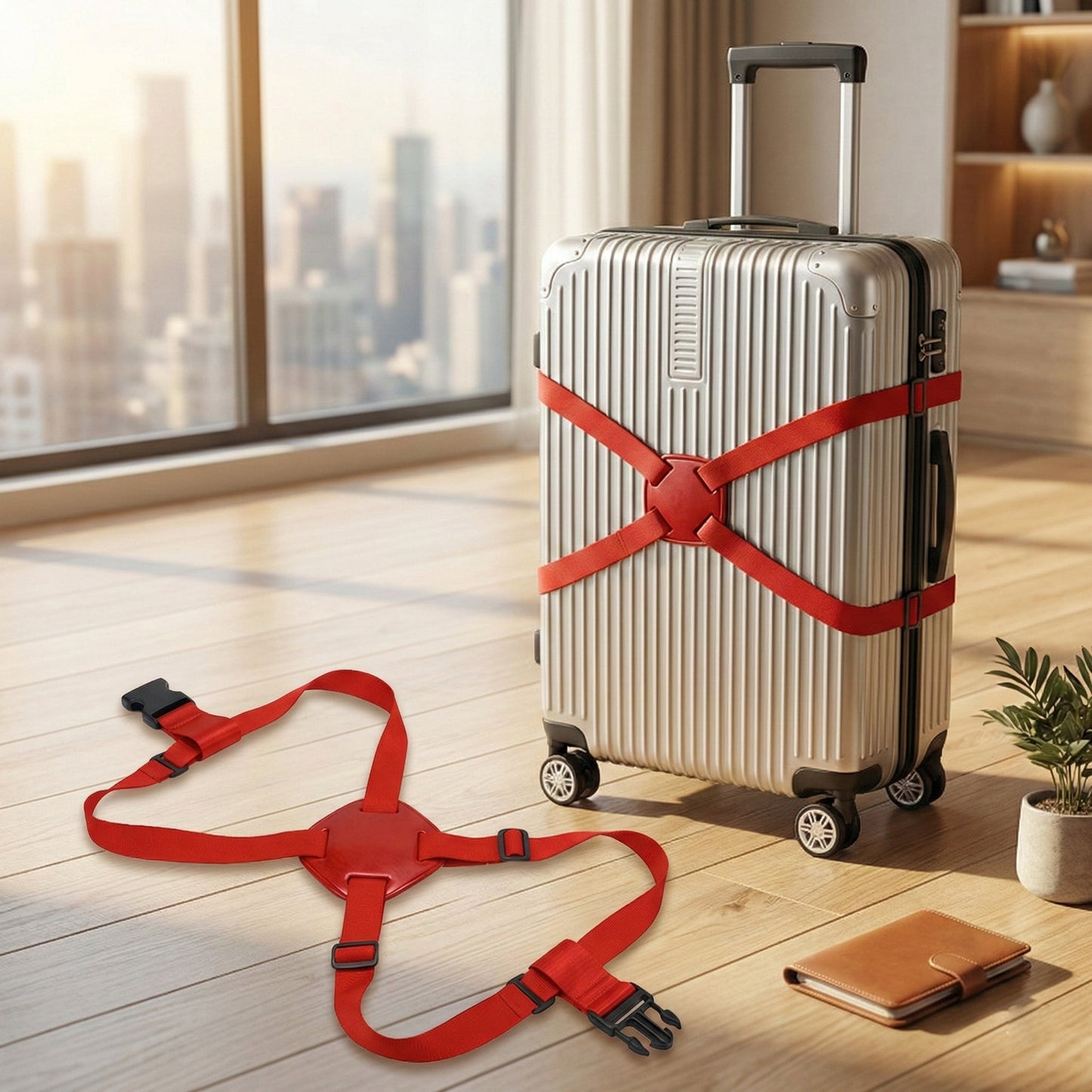 Figure-8 Elastic Luggage Strap