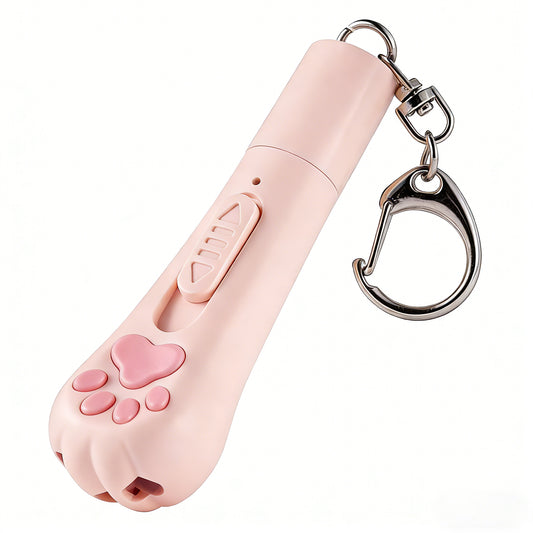 Adorable paw-shaped rechargeable laser cat pointer