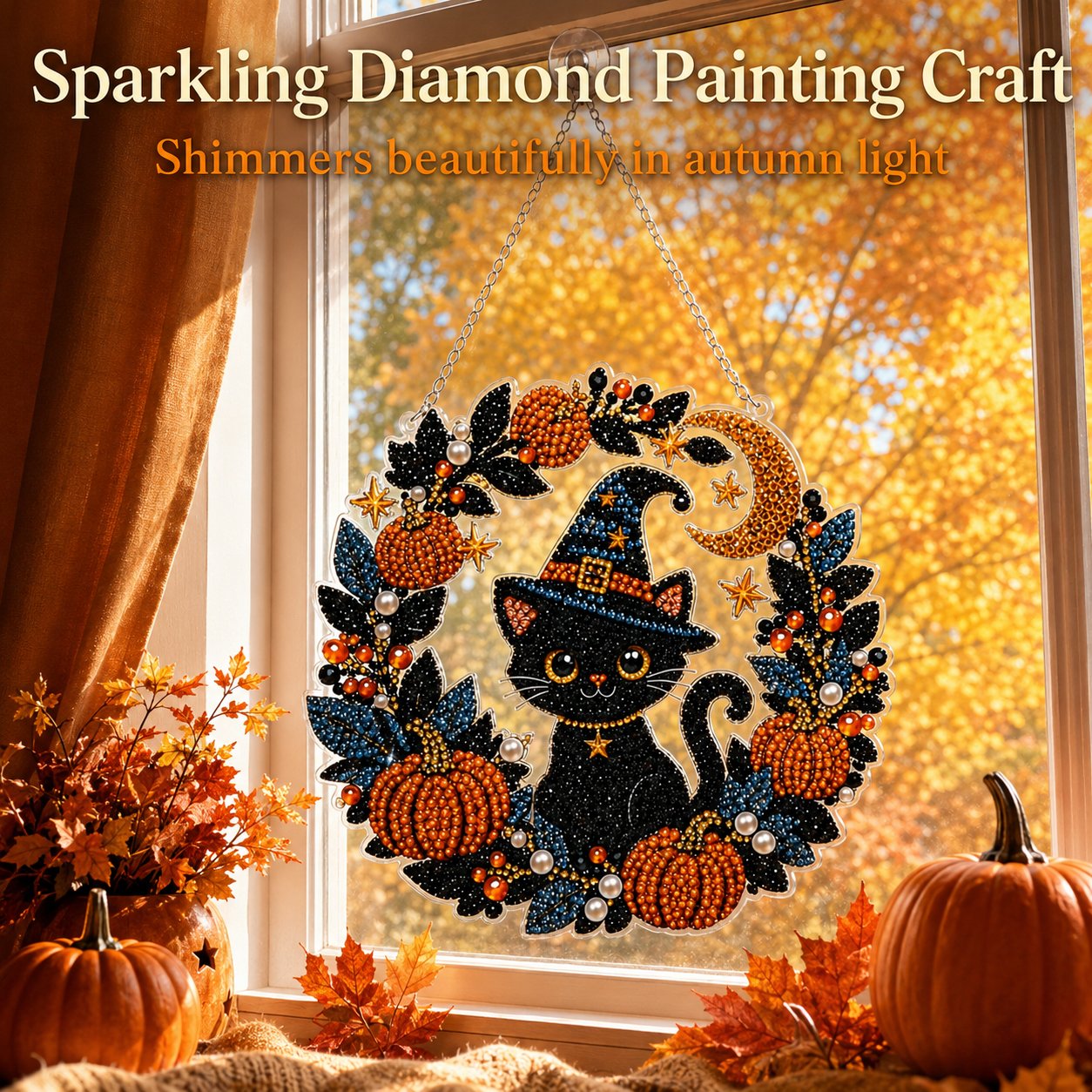 🔥 Last Day 49% OFF – 👻✨ DIY Spooky Hanging Ornament Kit | Cute Handmade Decor for Holidays, Parties & Home Displays