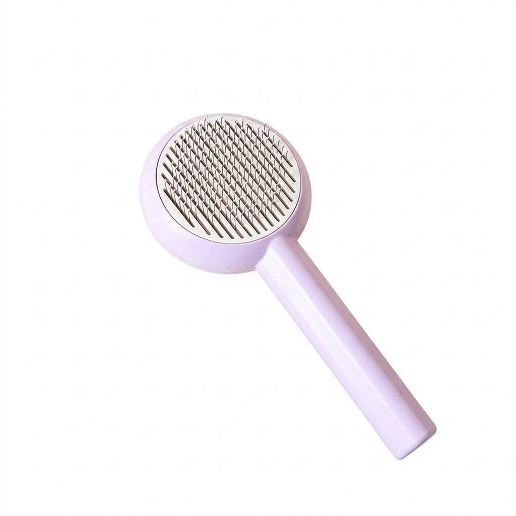 Floral One-Click Pet Grooming Brush