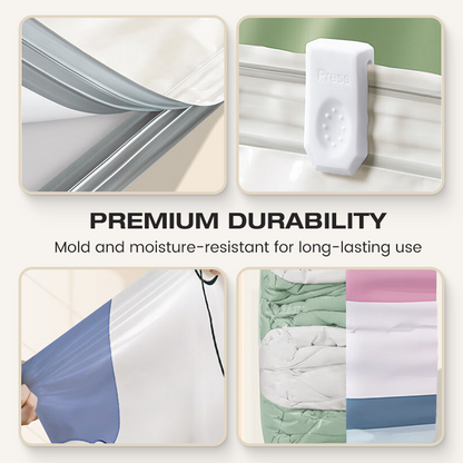 Thickened Stereoscopic No-Pump Vacuum Compression Bag